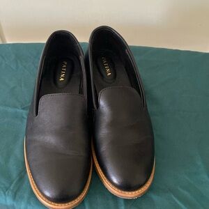 Black leather Patina shoes